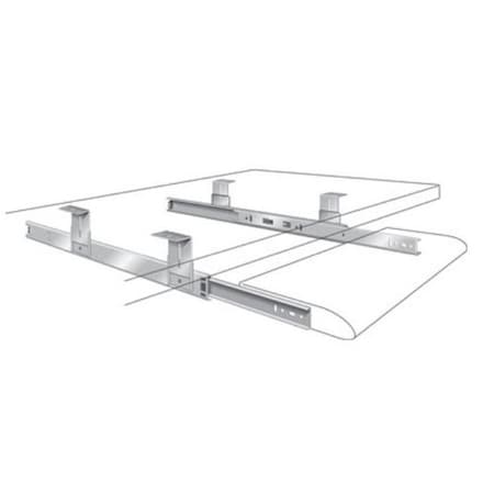 Knape & Vogt Knape & Vogt Kv8150 P16 Blk 16 In. Variable Height Keyboard Slide 75Lb. - Black KV8150 P16 BLK